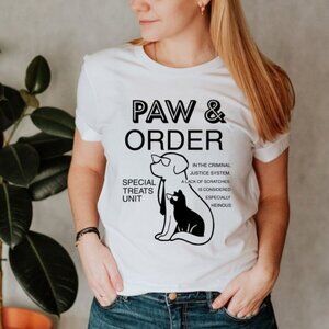 Dog Shirt, Paw And Order Shirt, Dog Lover Shirt, Pet Lover Shirt, Dog Owner Tee